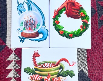 Yuletide Dragon Holiday Cards