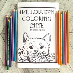 Halloween Coloring Zine for All Ages!