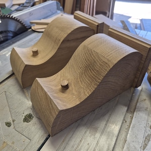 Oak corbels /shelf support brackets