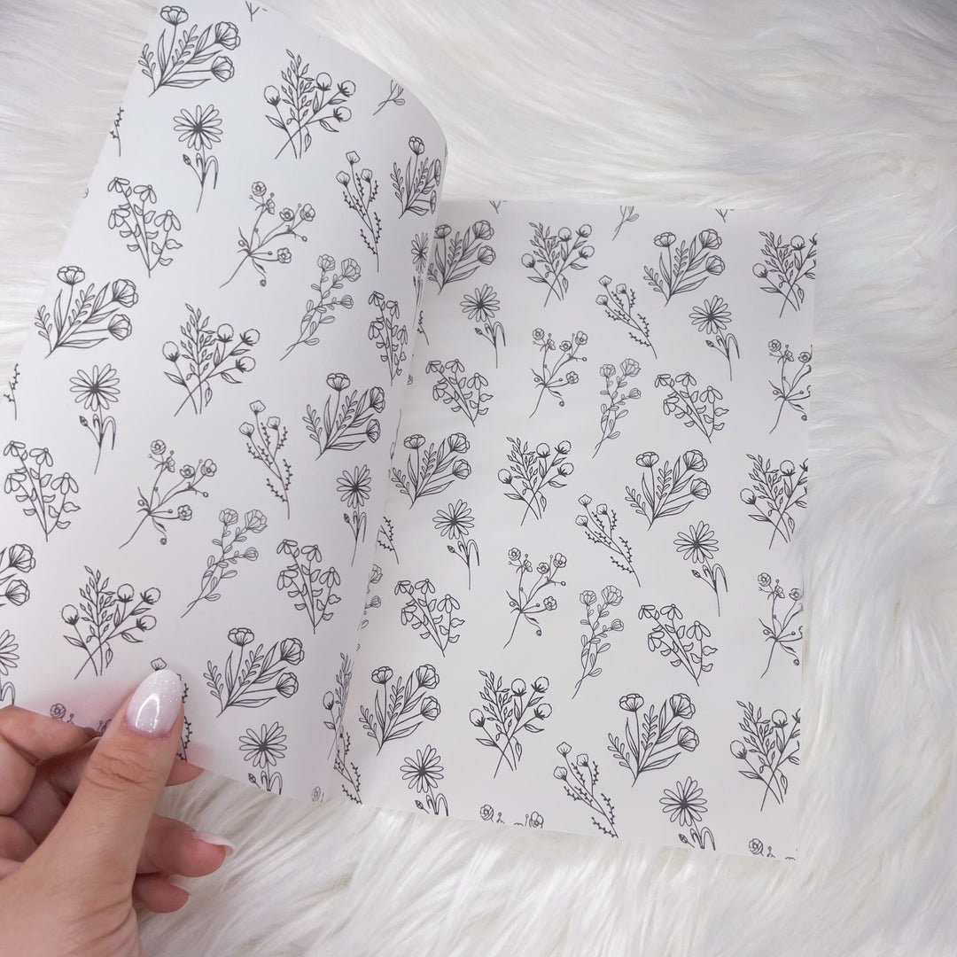 BOUQUET VELLUM Stationery Charm Decoration Planner Etsy