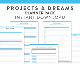 Big Project Planner DOWNLOAD | dreams + goals tracker | action plans | notes + to do list