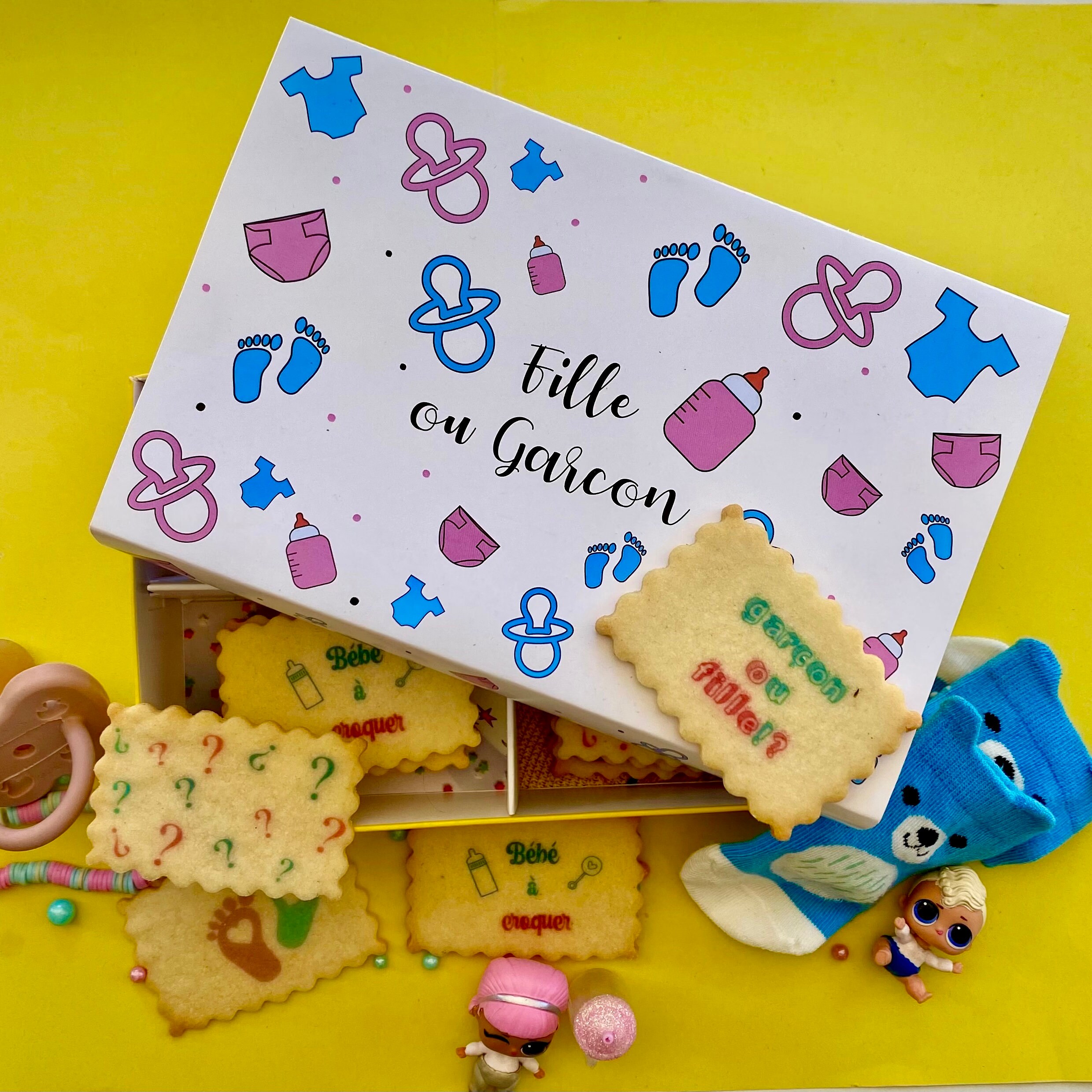 Coffret Biscuits Personnalisés à Thème Fille ou Garçon?
