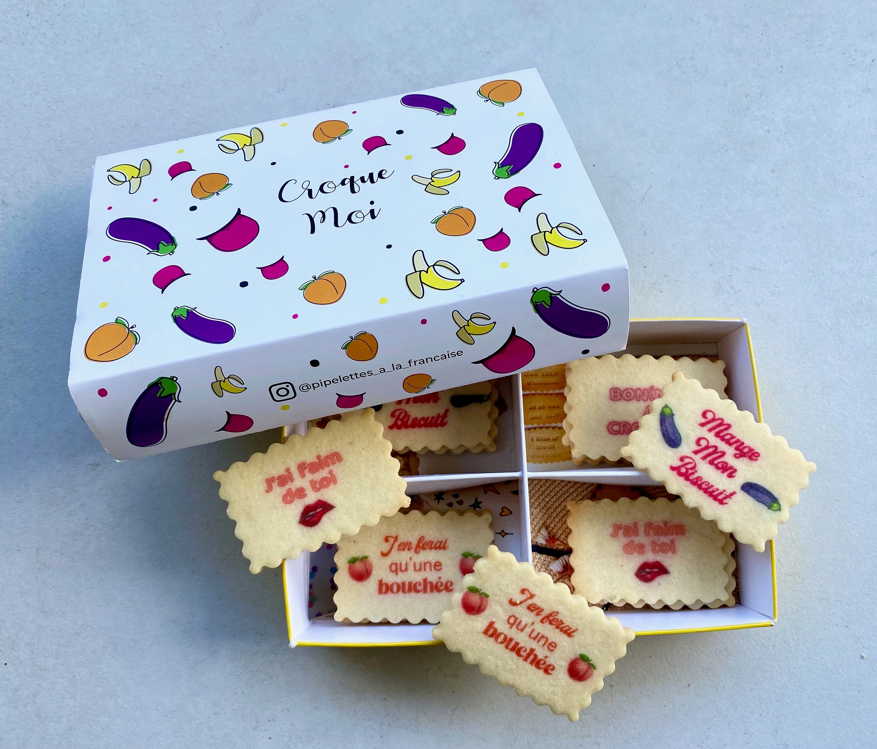 Coffret Biscuits Personnalisés à Thème Croque Moi