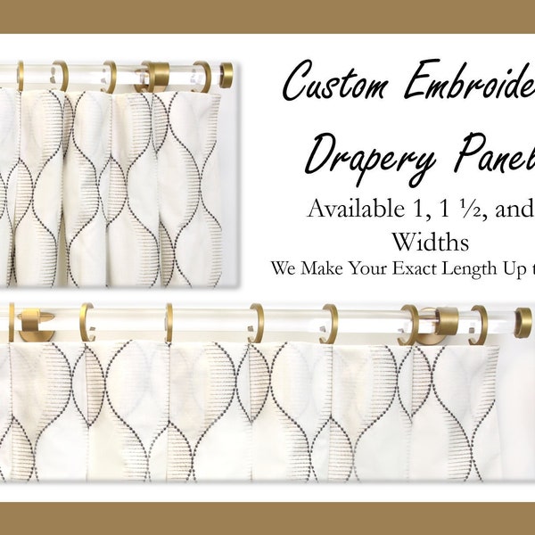 Linen Drapery Panels Etsy