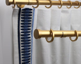 Sahara Collection - Bypass/Overflow Bracket Iron Curtain Rod Set
