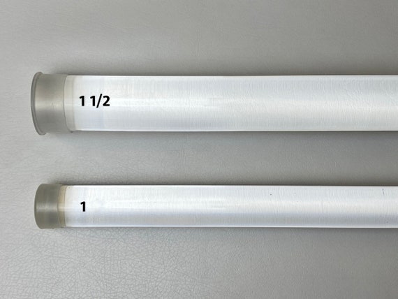 Acrylic Rod Samples 1 Inch or 1.5 Inch Diameter IF&D Fabrics and Drapes 