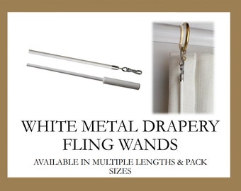 Pode incluir: Varinhas de metal branco para cortinas. Disponíveis em vários comprimentos e tamanhos de embalagem.
