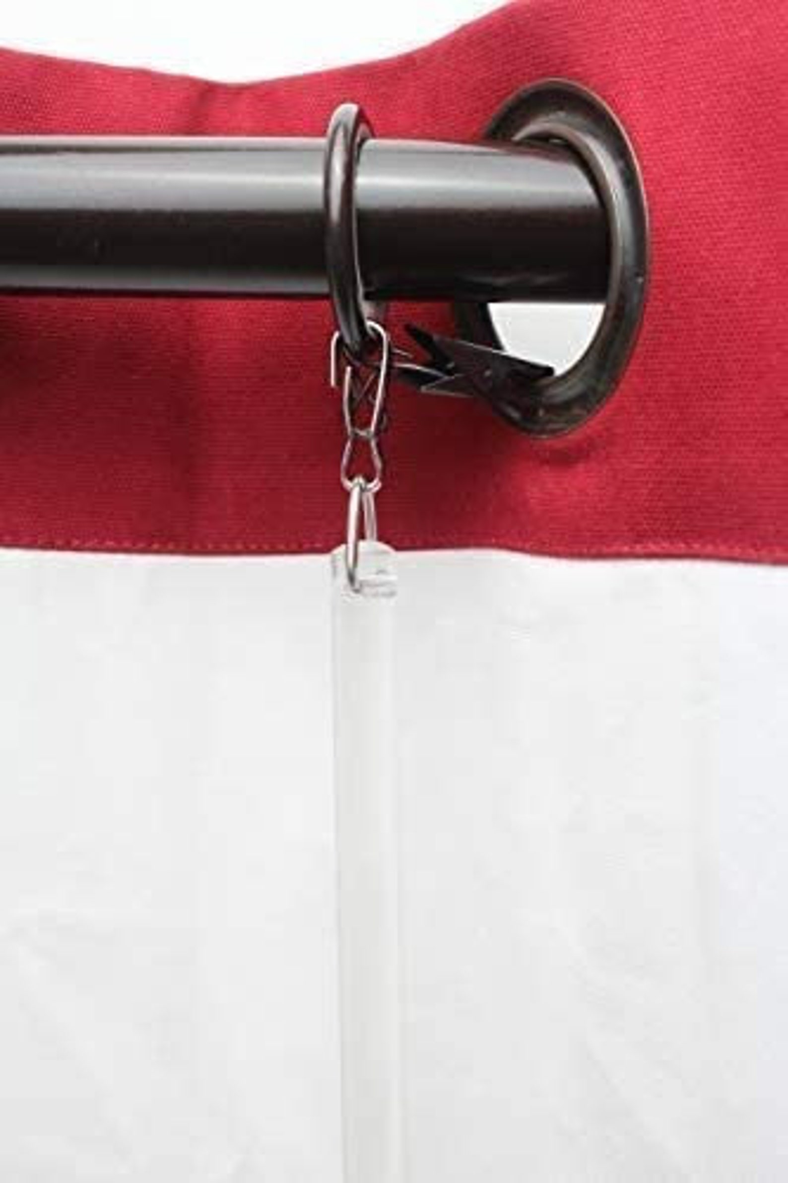 Clear Acrylic Curtain Pull Wand Grommet Ring Gold Etsy