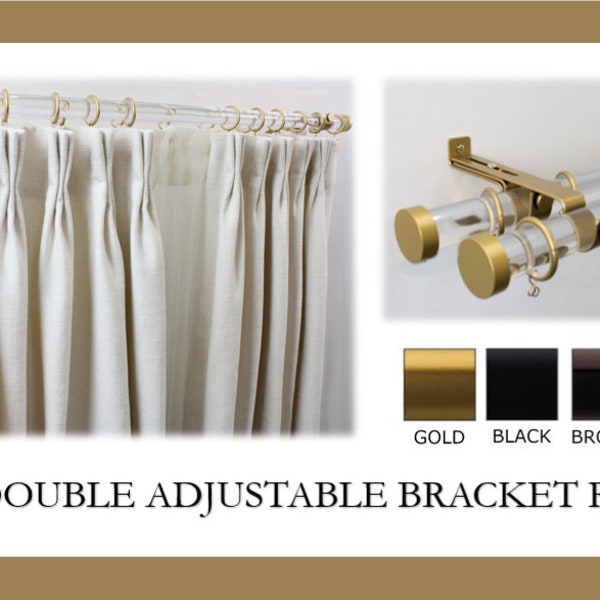 Acrylic Curtain Rod Etsy