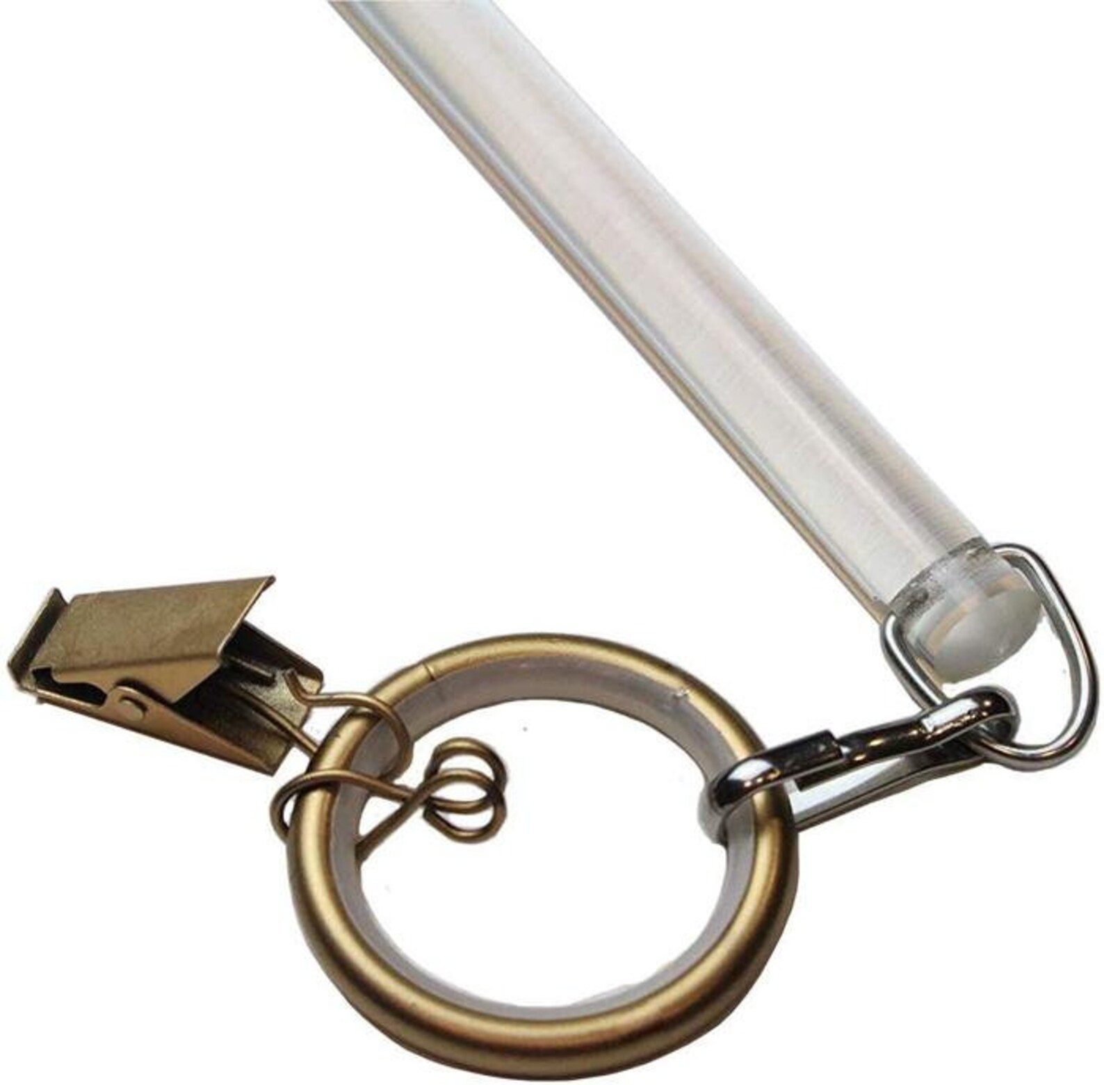 Clear Acrylic Curtain Pull Wand With Gold Grommet Ring Easy Etsy