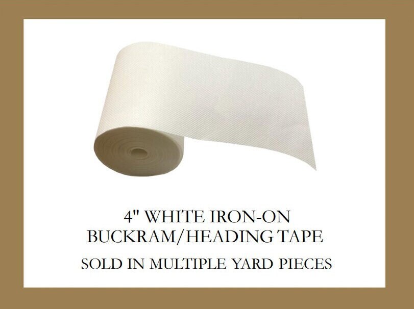 信頼も厚い Wide- Inch 4 White Tape Buckram/heading Fusible on Iron のり・接着剤