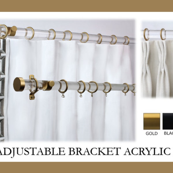 Acrylic Curtain Rod Etsy