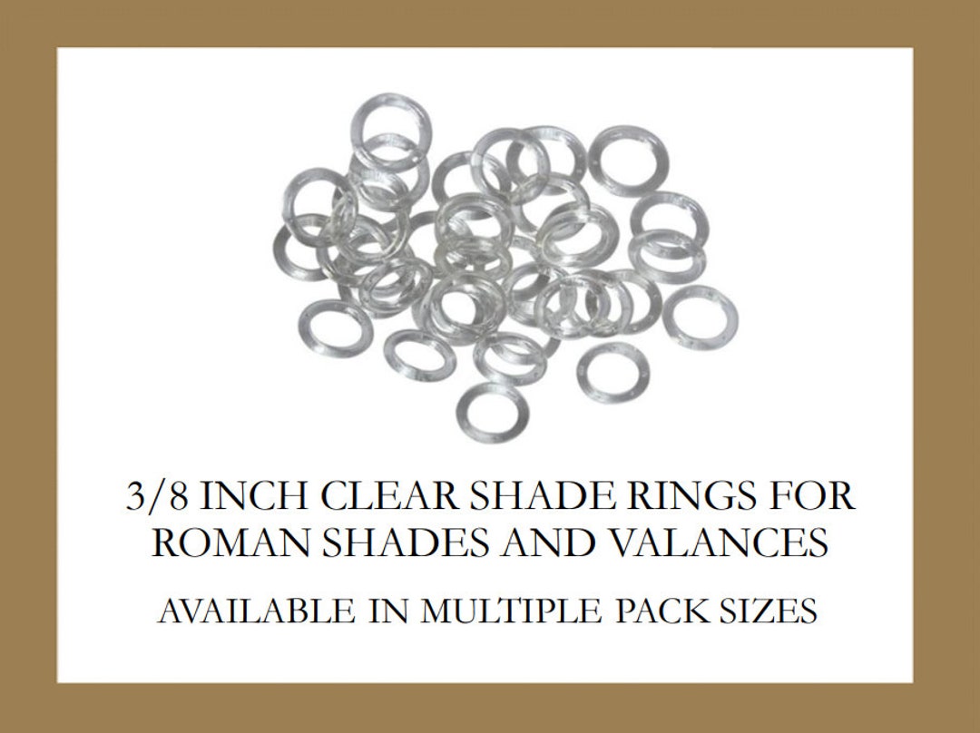 Clear Shade Rings - Home Sewing for Roman Shades and Valances - 3/8 ...