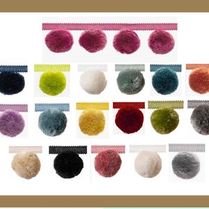 Decorative Trim By The Yard - Pom Pom - 18 Colors - Our Price 63.00 - Free Samples