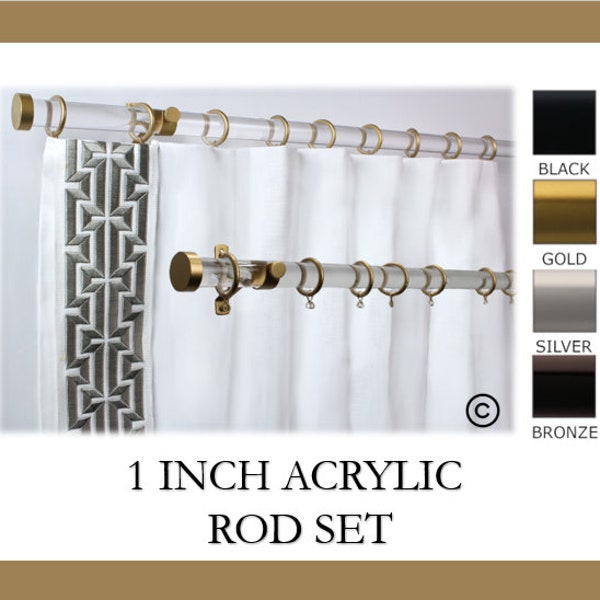 Acrylic Drapery Rod Etsy