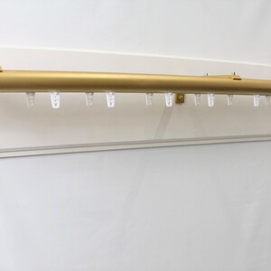 Double Channel Track 1 Inch Round Drapery Rod Set - Includes Curtain ...