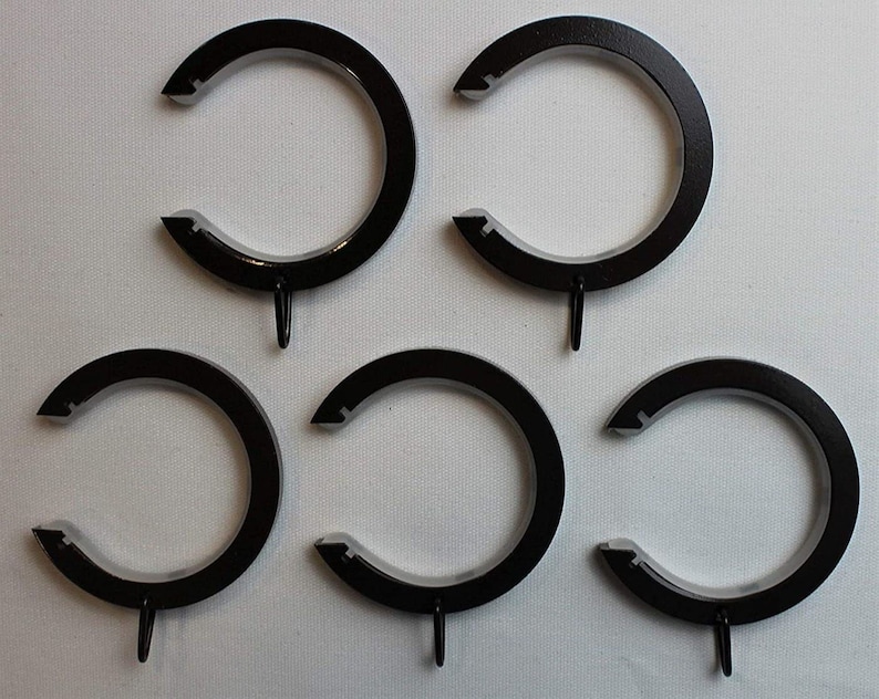 For 1 Inch Diameter Rod Bypass/carryover Curtain Rings With Etsy