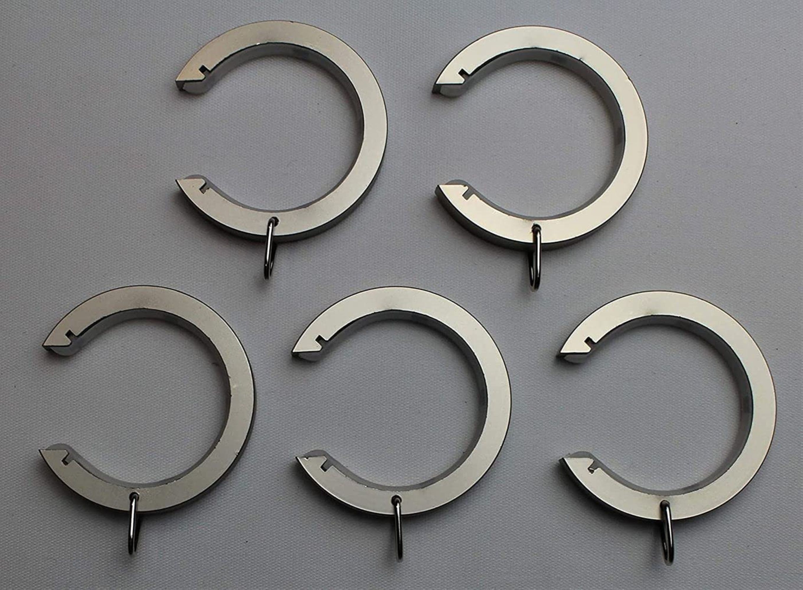 For 1 Inch Diameter Rod - Bypass/carryover Curtain Rings With Eyelet ...