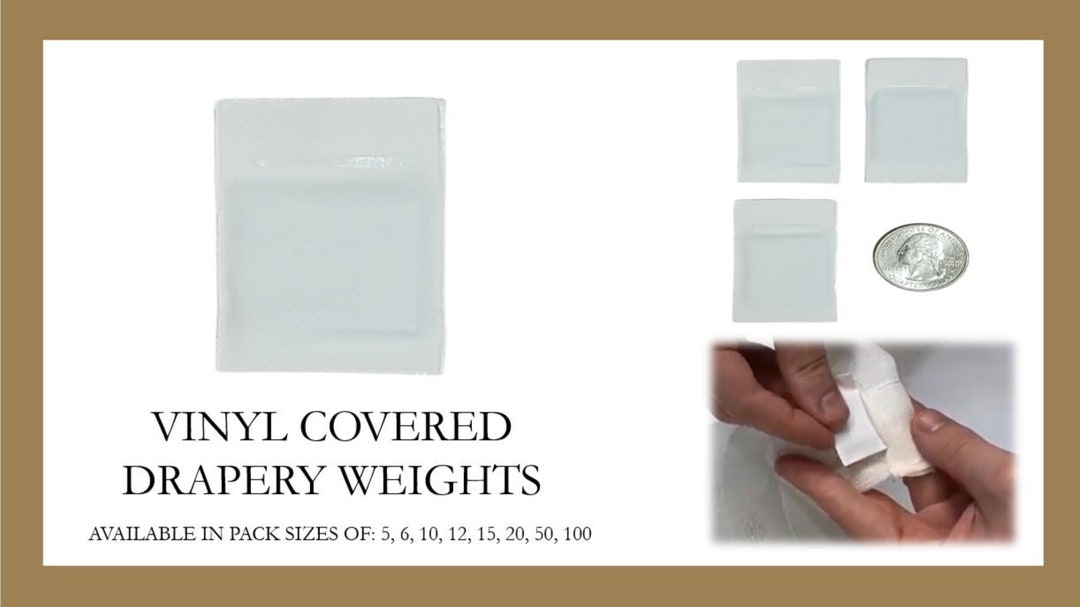 Lead Free Curtain Weights Vinyl Sealed Drapery Weights Etsy