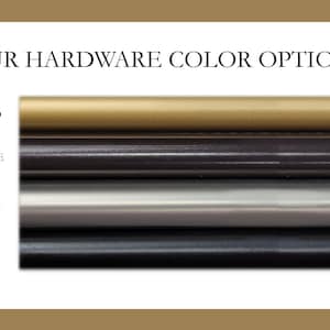 Color Samples for Hardware Finishes - Gold, Silver, Black and Bronze - Available in 1 inch and 1.5 inch diameters- IF&D Fabrics and Drapes