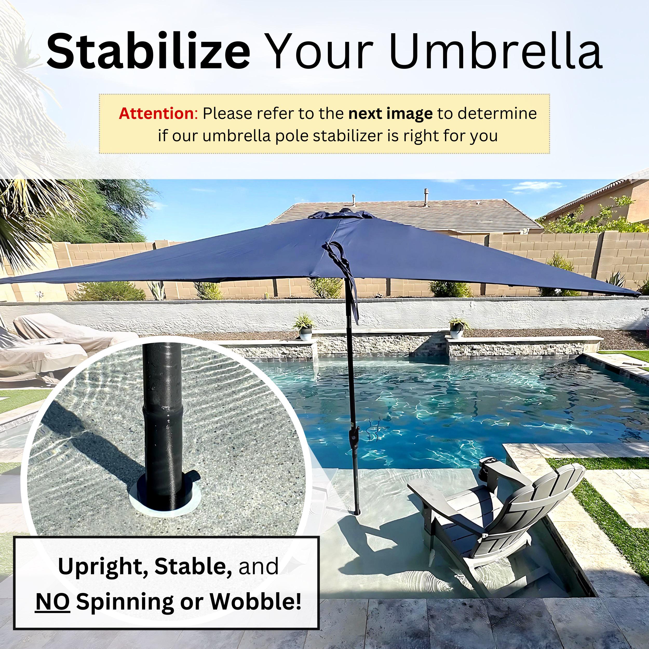ANTOBLE Pool-Schirmstabilisator – Kein Umkippen Mehr! Hält Schirme Sicher In Baja-Poolhülsen