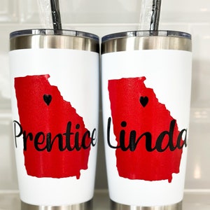 Personalized UGA Tumbler: University of Georgia Gift, College Acceptance Gift