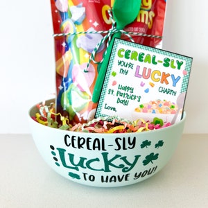 St. Patrick's Day Breakfast Set, You're My Lucky Charm, Lucky leprechaun, Surprise Breakfast, Leprechaun, Gift, Cereal Lucky Charms