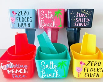 Beach Cup Holder, Beach Spike Cup Holder, Bachelorette Party, Birthday Beach Trip, Beach Day, Girls Trip, Beach Vacation, Beach Phone Holder