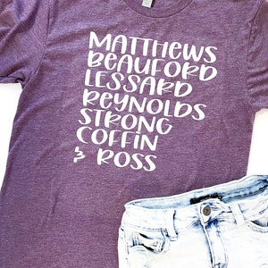 Dave Matthews Band Shirt, DMB shirt, Dave Fan, Concert Shirt, Dave Matthews Concert, Dave Tour, Custom Shirt, Personalized Dave, Lyrics