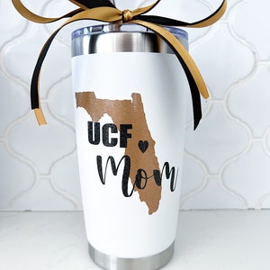 UCF Custom Cup- UCF Mom/Dad Personalized College Gift, Gift for College families, College acceptance Gift, UCF Bed Party