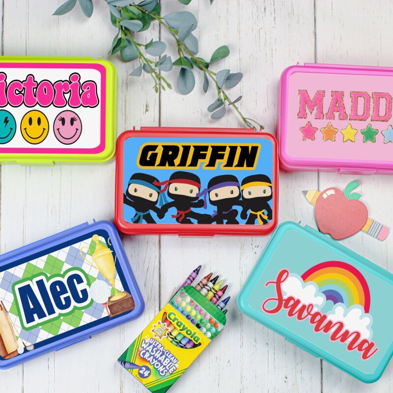 School Pencil Box - Etsy