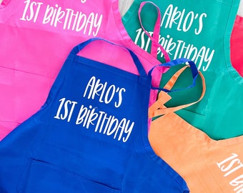 Personalized Adult/10 and up kids Art Aprons, Teen aprons, cooking party, Party Favors, Cooking Party, Paint Party, Birthday Party Favor