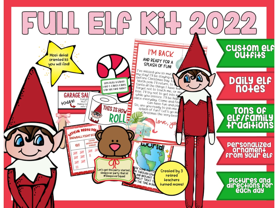 Elf Kit 2022 24 Days of Christmas Elf Props Elf