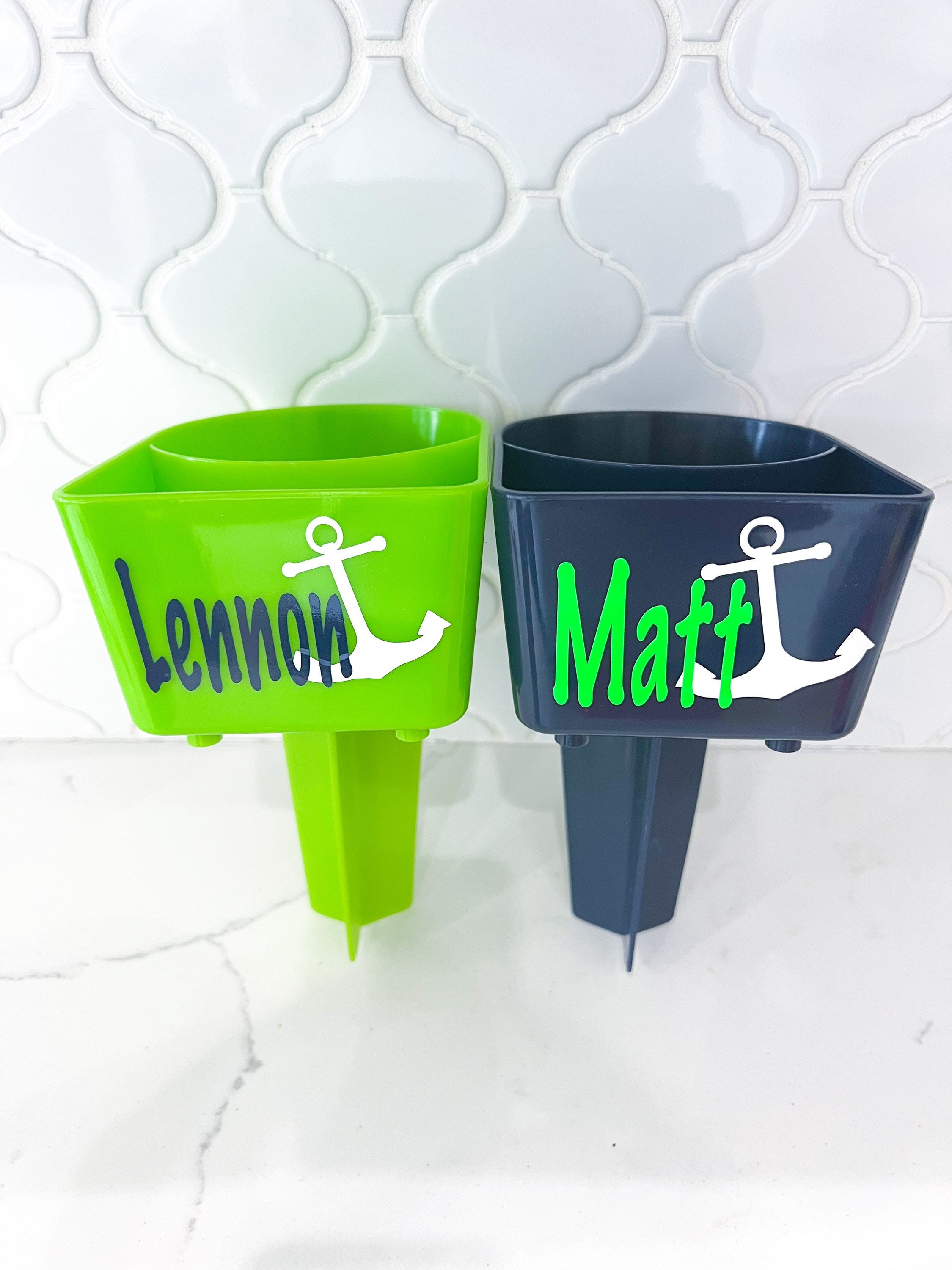 Personalized Beach Cup Holders, Beach cup spikes, Girls Trip, Family Beach Day, Beach Bachelorette, Beach Vacation, stocking stuffer, travel