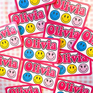 School Stickers, Personalized Waterproof Folder and Notebook Stickers, School Labels, Customized Stickers for Kids, School Supplies, Labels