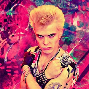 Billy Idol fine art print -  80's pop art - Billy Idol portrait - fine art portrait