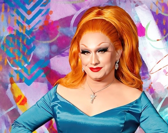 Jinkx Monsoon fine art print -  pop art -  Jinkx modern portrait - drag queen - fine art portrait