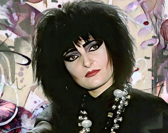 Siouxsie Sioux fine art print -  pop art -  Siouxsie and the Banshees modern portrait - fine art portrait