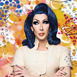 Detox Fine Art Print - Pop Art - Detox modern Portrait - ziehen queer - Fine Art Portrait - ziehen rennt