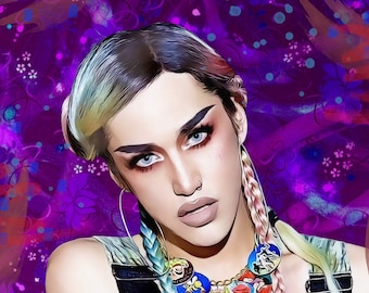 Adore Delano fine art print - Drag queen art - Adore portrait