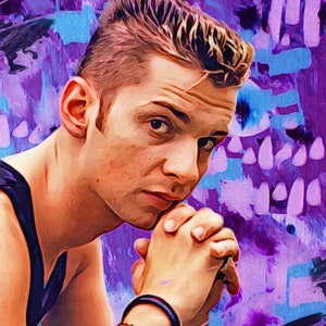 Dave Gahan fine art print -  80&#39;s pop art - Depeche Mode - Dave Gahan portrait - fine art portrait
