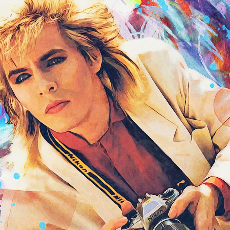 Nick Rhodes fine art print Duran Duran 80's pop art image 1