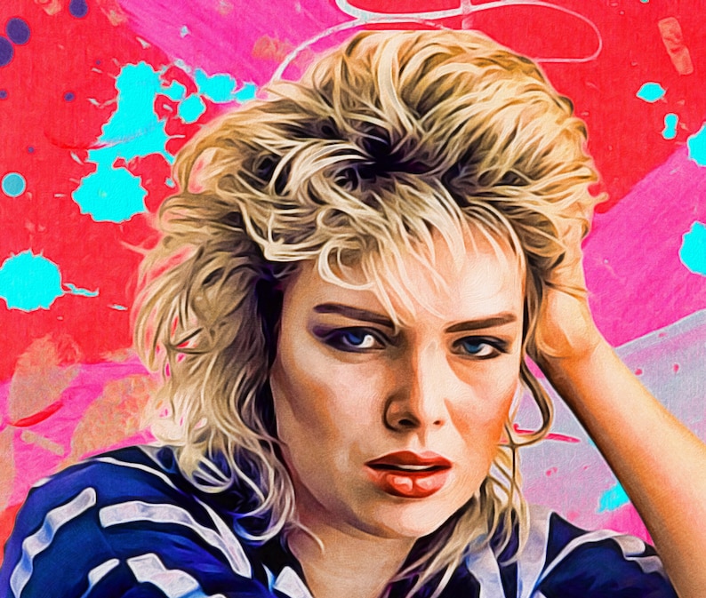 Kim Wilde fine art print 80's pop art Kim Wilde portrait image 3