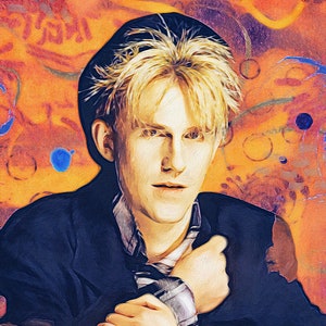 Howard Jones fine art print Howard Jones portrait 80's pop art image 1