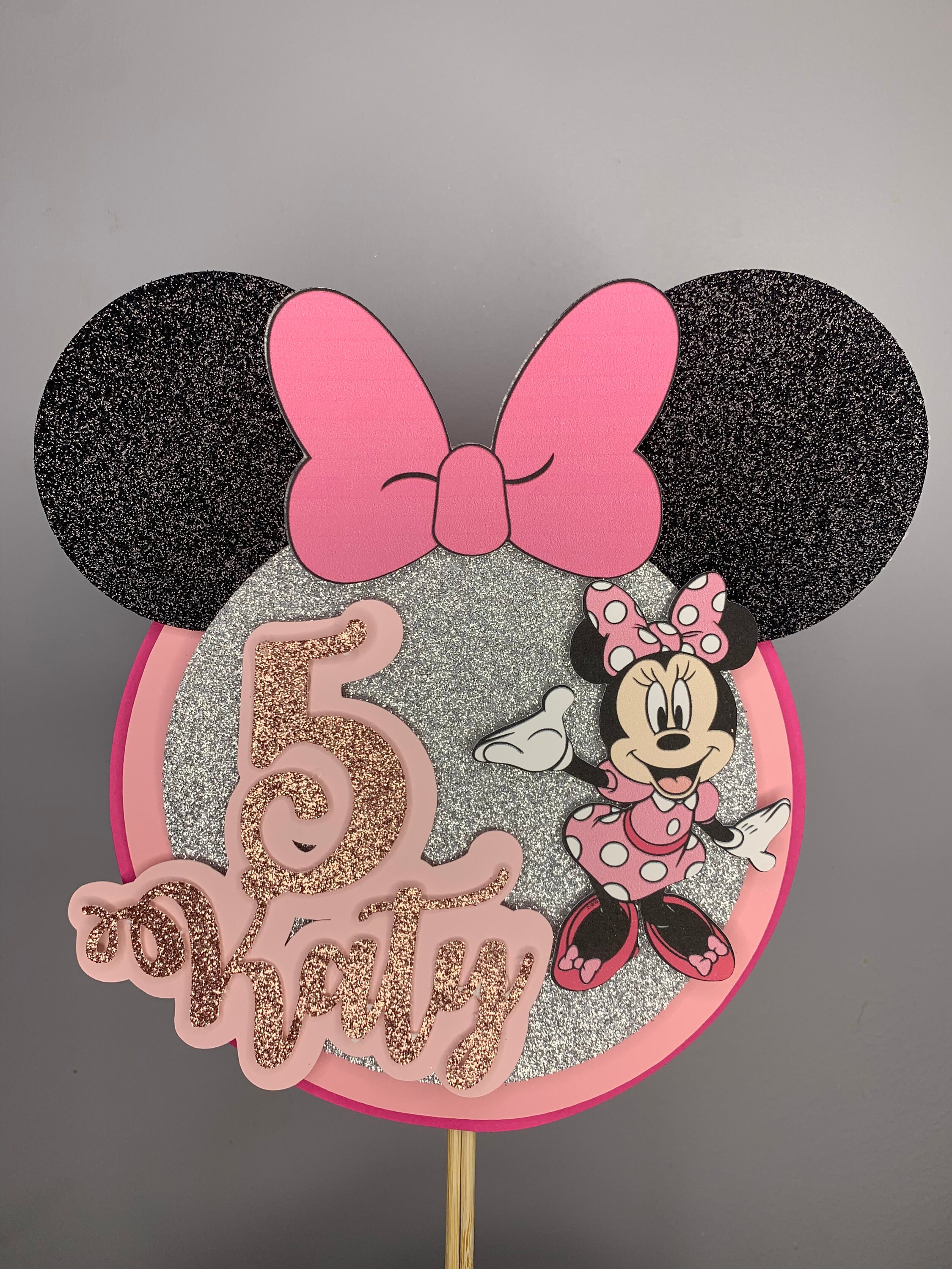 Minnie Mouse Custom Cake Topper | Etsy