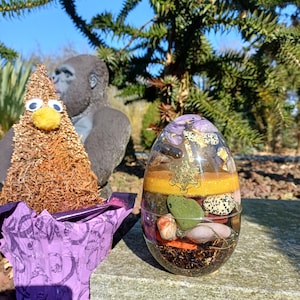 Huevo de energía orgonita Chembuster dorado