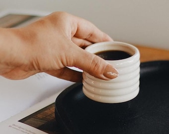 Handmade Ceramic Espresso Cup: Gift For Coffee Lovers