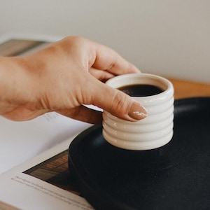 Keramische handgemaakte espressokop, handgemaakte koffiekop, cadeau voor koffieliefhebbers