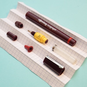 Refurbished Rotring 2000 Isograph Technical Drawing Pen 0.35