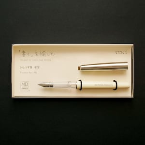 ミドリ MD 紙製万年筆 中字ペン先 クリアフィードカートリッジ付属